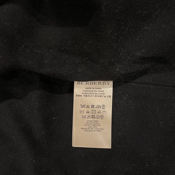 Burberry Brit Hooded Black Trench Coat Rain Jacket Size 8 Women's - Picture 4 of 10